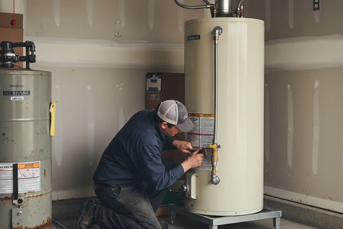 Water heater and shutoff valve replacement in Ford